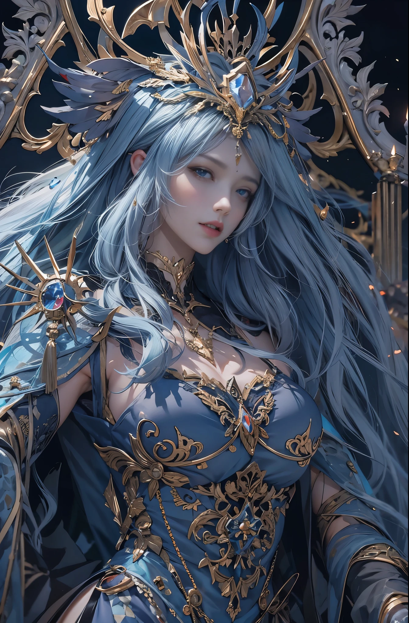 A masterpiece, top quality, best quality, official art, beautiful and aesthetic:1.2, 1girl:1.3, extremely detailed, fractal art:1.3, colorful, highest detailed