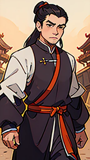 (A handsome man walks by)、Three Kingdoman in ancient Chinese armor、Ancient Chinese man with topknot