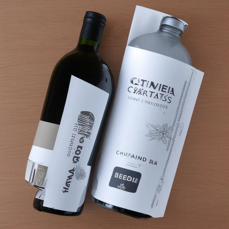 Botella de vino marca catarsis
