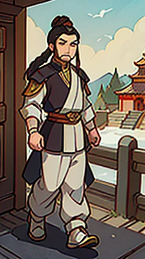 (walking)、Three Kingdoms in ancient Chinese armor、Ancient Chinese man with topknot
