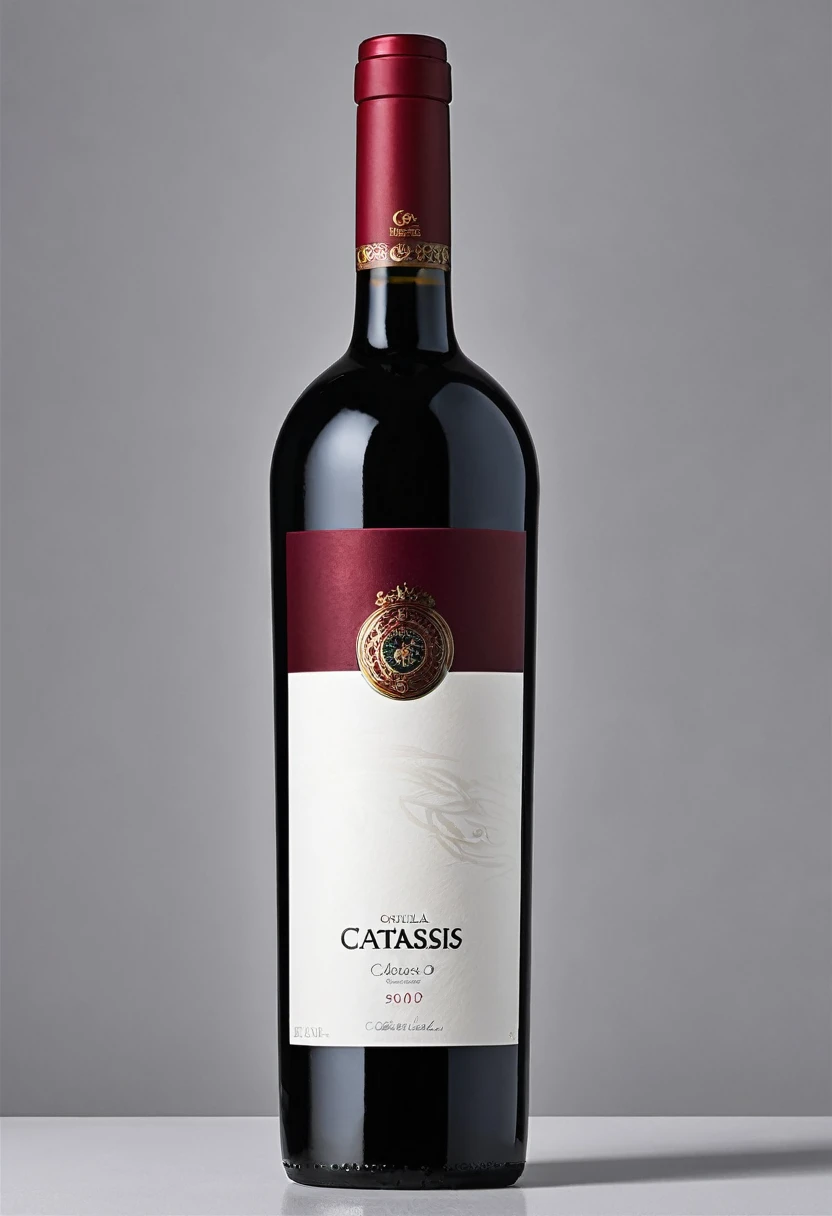 Botella de vino marca catarsis