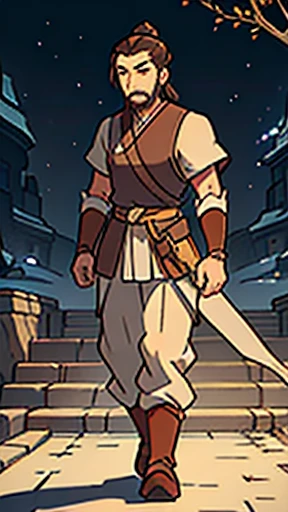 (walking)、Three Kingdoms in ancient Chinese armor、Ancient Chinese man with topknot