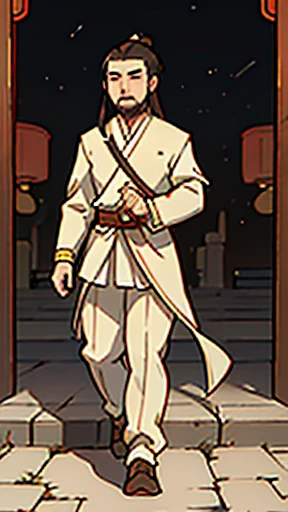 (walking)、Three Kingdoms in ancient Chinese armor、Ancient Chinese man with topknot
