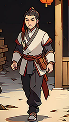 (walking)、Three Kingdoms in ancient Chinese armor、Ancient Chinese man with topknot