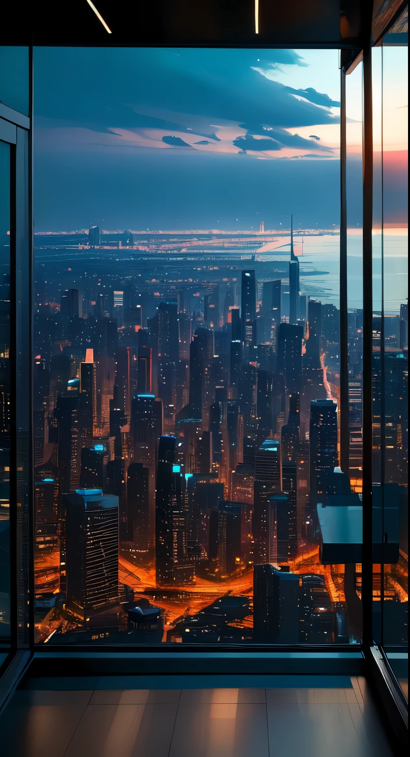 A female robot stands in the private reception area, Surrounded by the stunning skyline of a bustling metropolis. The room is decorated with avant-garde art installations, Brighten up a space with vibrant colors and dynamic patterns. Dressed luxuriously, The futuristic outfit accentuated her slender figure, Perfectly proportioned body. Her figure is carved with intricate details, A magnificent structure that showcases the wonders of technology. The focus is mainly on her upper body, The frame is elegantly cut at the waist, Highlighting her slender figure and graceful curves.
Her face exudes an ethereal beauty, A blend of sophisticated mechanical features and perfect human features. Fascinating eye details, Carefully crafted,A blend of vibrant colors and surreal textures. They shine with mysterious charm,They fascinate anyone who gazes upon them.. Well-defined lips, Showing softness, The natural hue complements her overall look. Skin tone with ultra-fine natural skin texture, illuminated by soft light, The diffused light highlights her perfect complexion.
The room is bathed in stunning HDR lighting, Through the perfect balance of shadows and highlights,Create a dreamy atmosphere. Emphasize intricate details of the surrounding environment through ultra-detail technology, See every small detail with stunning clarity. The textures and materials of the room are rendered with great precision, Showcasing a variety of luxurious surfaces, From smooth glass panels to reflective metal trim.
The overall mood of the image is a blend of futuristic decadence and sophistication. Bright and vivid colors, A touch of surrealism,Adds depth and visual interest to the scene. Carefully arranged composition creates a sense of balance, Become the focal point of a spectacular city view.