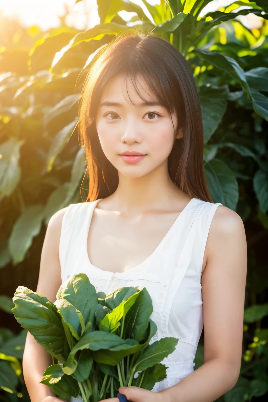 ((best quality)), ((masterpiece)), (detailed), perfect face
beautyfull asian girls do farming at traditional farm with the bright of sun at the background