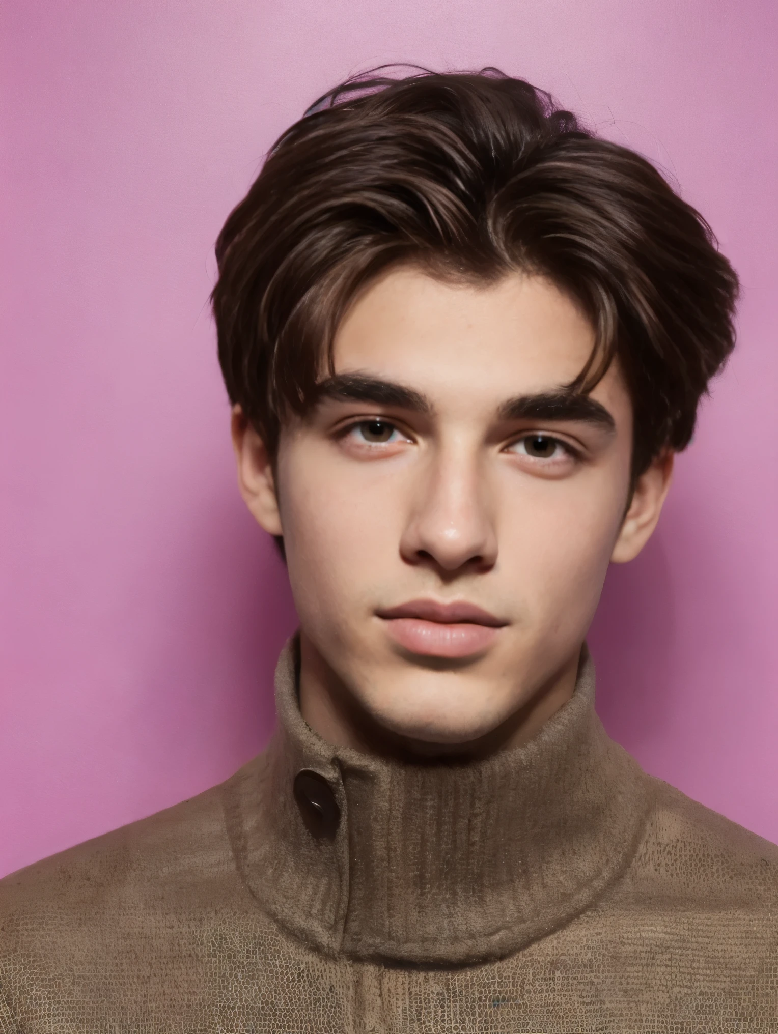 A 21-year-old man with brown eyes and freshly cut dark blond hair,ele tem um piercing "micro Dermal" no rosto,ele tem um bigodinho fino e um cavanhaque bem feito,ele tem aproximadamente 1.82 tall and has arms covered in tattoos