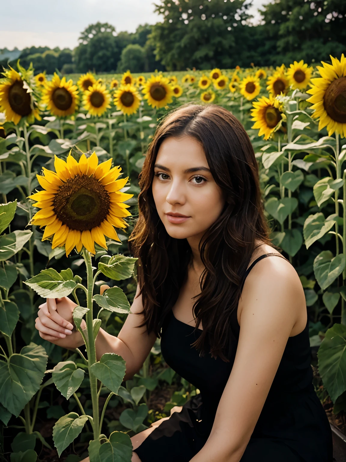 Sunflower garden only