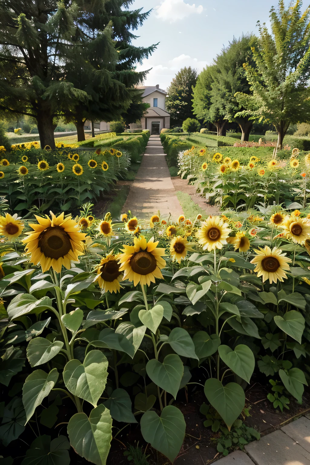 Sunflower garden only