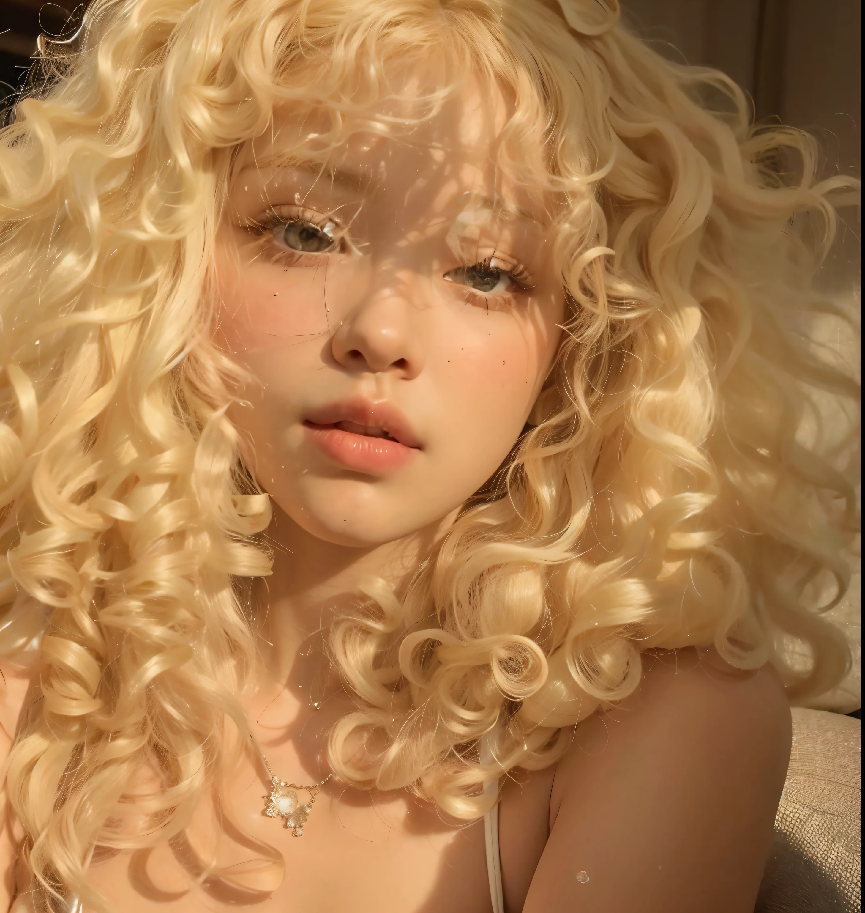 Rose curly hair