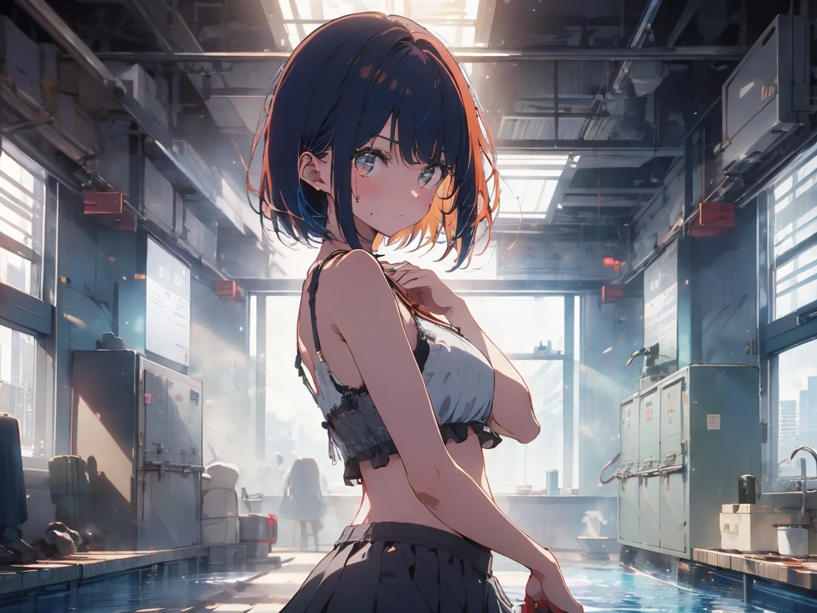 (highest qualityのイラスト:1.2), (cute girl:1.1), (1 girl, alone:1), (2 girls、8--old、mall、cute、cute、small胸、Very detailedな目:1.2)、(Yuri、kiss、Hug from behind、grab、eyes half closed、eye contact:1.Sweat、I was embraced、blush:1.1)、 break White Bra、ピンクのgood、Blue Bra、Green bra、Grey Bra、light Grey Bra、 Striped bra、水玉模様がgood、goodチェック柄、cute、good、kids good、sporty、camisole、Cotton panties、School Skirt、Blake Black Hair、Blue Hair、Brown Hair、extra belly short hair、short hair、Middle Hair、Hair length、Wavy Hair、Curly Hair、Pale pink braids、Princess Cut、Bobcut、Twin tails、低いTwin tails、ponytail、ライトブルーのローponytail、break(locker room:1.2)、(evening、evening、Orange sunlight:1.2)、 break(highest quality、Very detailed、Very detailed and beautiful、超A high resolution、Arm details:1.2)、Browsing Caution Beautiful Pool