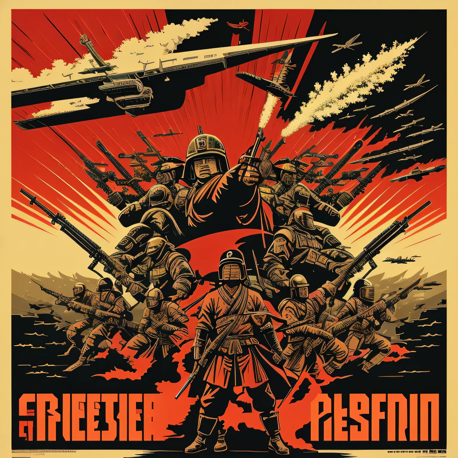 Huge weapons、Greater East Asia Co-Prosperity Sphere、、Empire of Japan、Poster