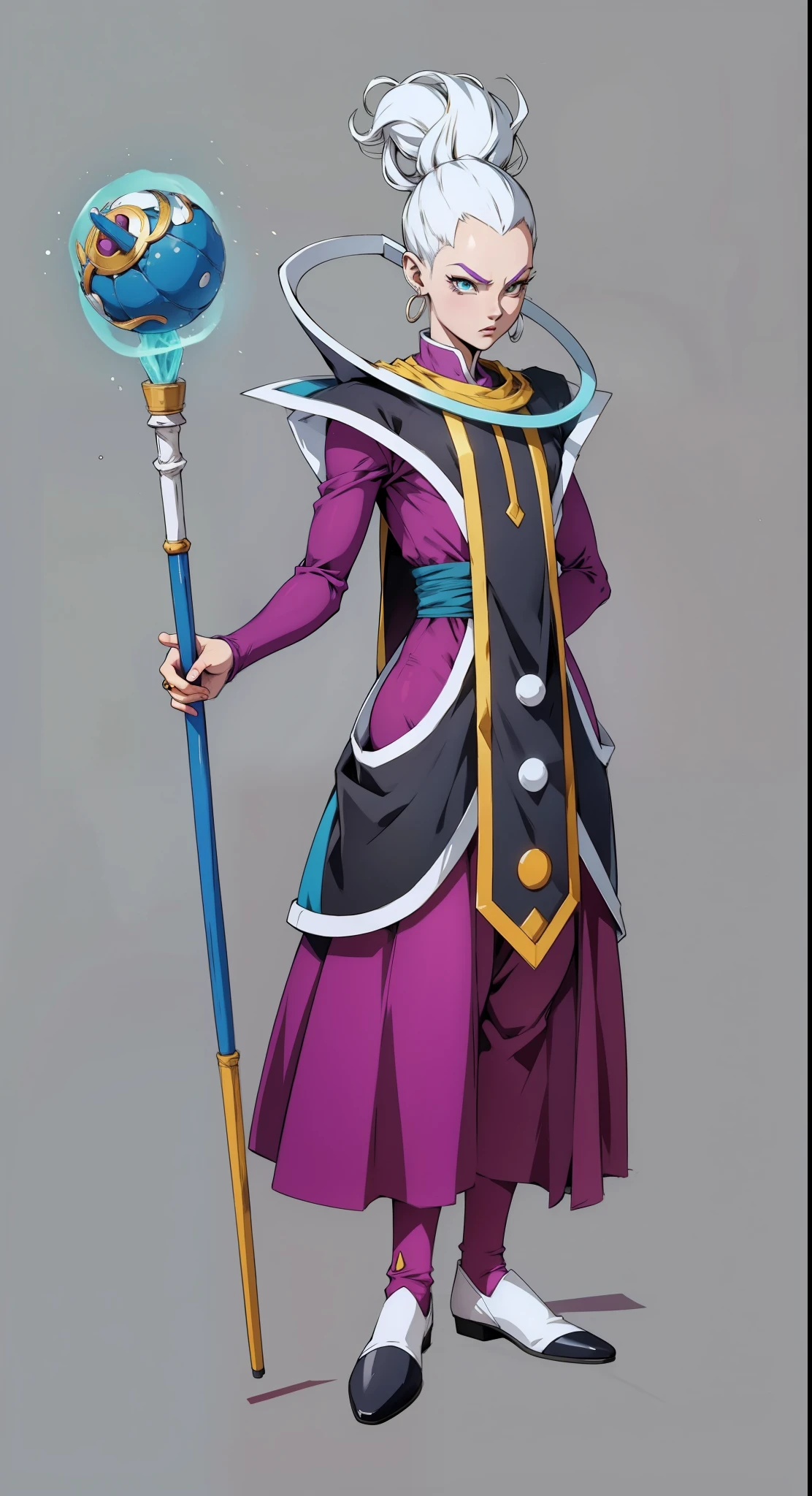 Whis, personagem Dragon Ball, extremamente realista, muito bonito, roupas realista e detalhadas, 8K