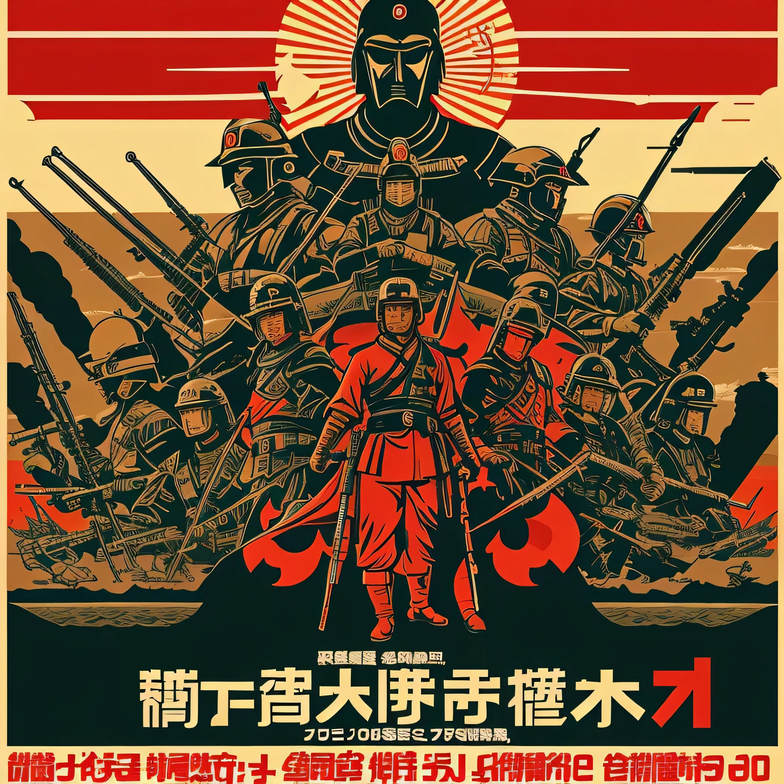 Huge weapons、Greater East Asia Co-Prosperity Sphere、fascism、Empire of Japan、Poster