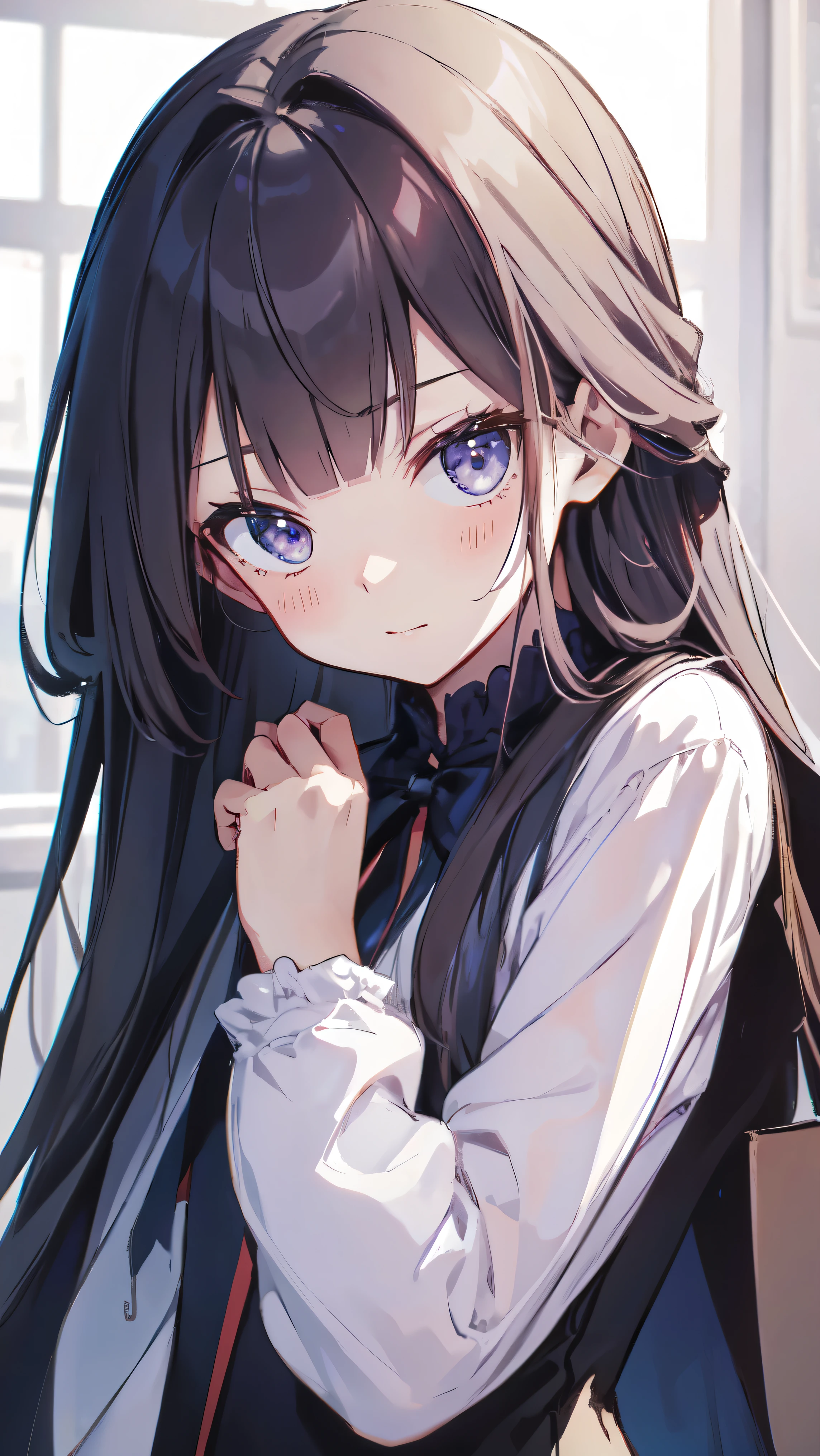 Masterpiece、Highest quality、highest quality、(((Petite)))、Shiny hair quality、((Embarrassed expression))、Small face、Super detailed, beautiful, wide eyes、Ultra-detailed, clear and beautiful faces、(cute illustration:1.2), High-resolution, ultra-detailed, best quality, embarrassed、Dynamic pose