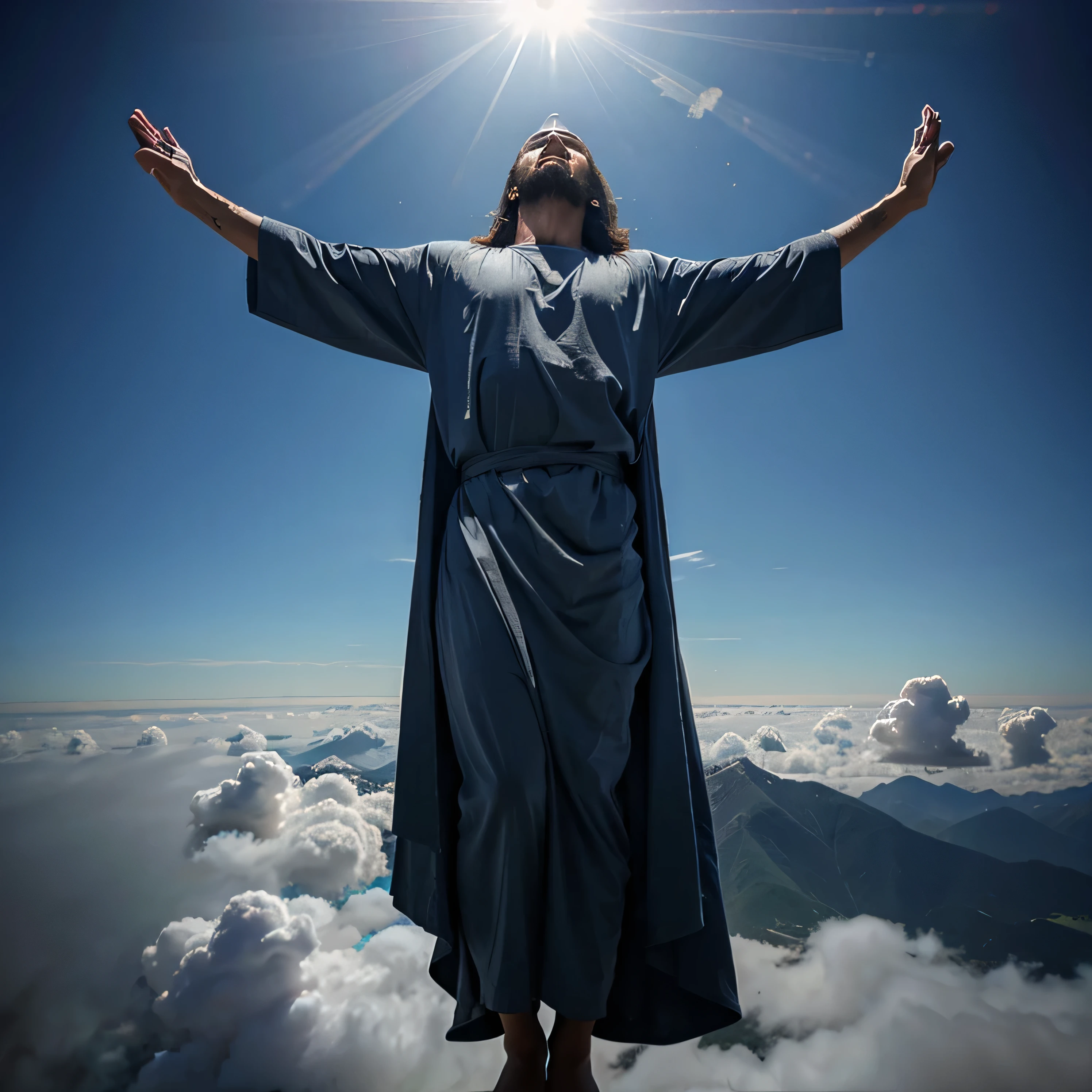 Jesus ascending to heaven