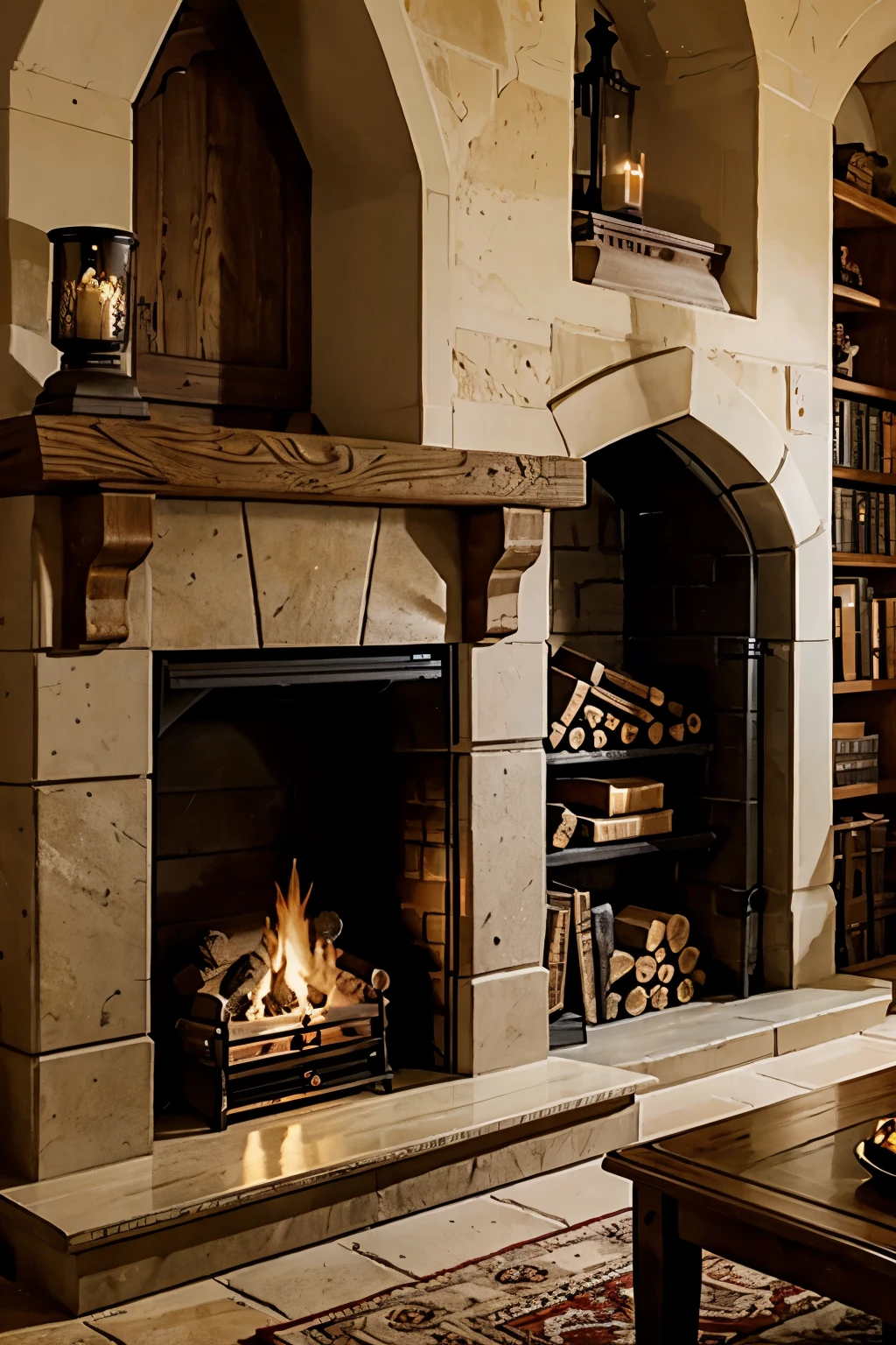 medieval fireplace 