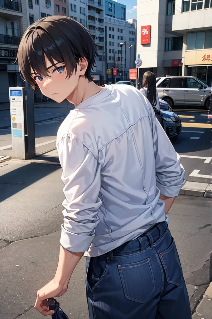 (creation:1.4),(HDR),moe,Strongest configuration、(High resolution)、Men's Models、(Protagonist Boy,male protagonist,Anime characters)、(Young Man,Detailed man,cool:1.4,cool:1.4)、((Detailed manface:1.4))、face、refer to、hand、smart、(A charming and bright personality)、(cool男子高校生)、Slim body、everyday、What happened one day、Casual clothes、Distributor、Esports、Famous people、
