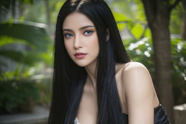 masterpiece, Ultra realistic, 16k, high quality, incredibly detailed, dream aesthetic, dream atmosphere, cinematic, work of art, (sharp focus: 1.5), (photorealistic: 1.3), featured (Beautiful goth Girl), pretty brunette girl (charming seductress). cinematic, detailed, 16k sharp focus, realistic. Gorgeous. Seductive (evil). Natural black hair (realistic texture), illuminated silky and shiny hair, detailed hair (realistic), (natural). gorgeous detailed face (charming seductress). flushed cheekbones (Rosy cheeks), tanned skin , (white skin) alabaster skin that seems to glow ethereally. Her attire is goth. Voluptuous form. Turquoise blue eyes (evil eyes look). A symmetrical face ::2 goth clothes + trending on artstation + fantasy art + realistic cloth + fractals in the background, flowing hair --aspect 9:21 --uplight his otherworldly beauty. realistic skin texture, pale-white skin illuminated. realistic perfect shading. absurdres, realistic textures. solo, alone, 1girl. looking at viewer. female muscular body, toned body, defined muscles. Large natural breasts, cleavage. pantyhose, gothic (black) dress (realistic texture). In Different positions at different angles. Day background. unbelievably real, best quality, Photorealistic.