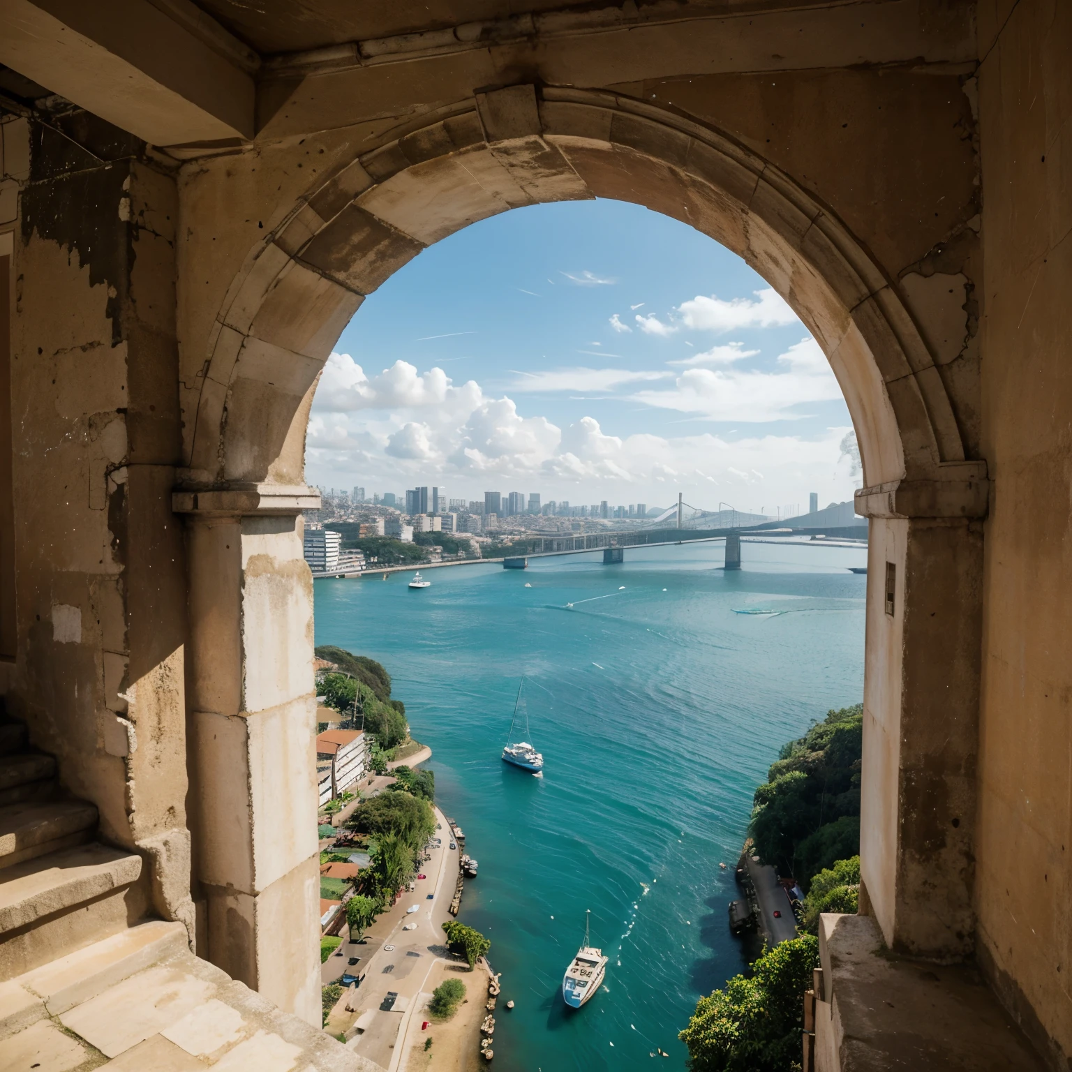 Cidade alagado