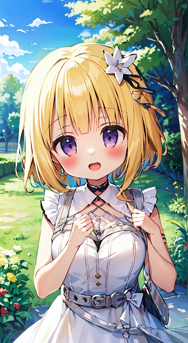 ((highest quality,masterpiece,))anime girl,cute face,style,flower garden,countryside,garden,１girl girl,