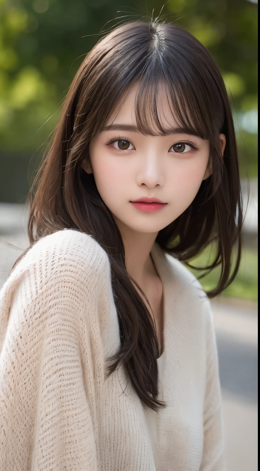 In detail, High resolution, high quality、Perfect dynamic composition, Beautiful fine details, Medium Hair, 、Natural color lip,Kamimei、Tokyo、20-year-old girl、1 person、Clear Skin、Shiny Hair、 最high quality, figure, Very detailed, In detail, High resolution, 8k、Hair dancing in the wind