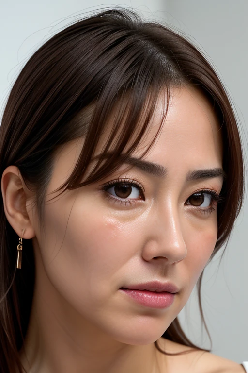 Beautiful Japanese actresses,(photo Realistic:1.4), (hyper Realistic:1.4), (Realistic:1.3),Very detailed, Edge Orgasm,face Focus, Woman with open mouth and closed eyes , Edgy Woman _face、、Black-haired、 News anchor、Very small toilet,((Sweat)),((skin shining with Sweat))((Clabrasion glistening with Sweat,face shining with Sweat)),（(Sweaty skin))((Sweaty skin)),library,library,In front of the bookshelf,White collared shirt,Tied Hair、teacher,((Wet Filter)),Big Breasts,Tamsin Egerton, puckered lips