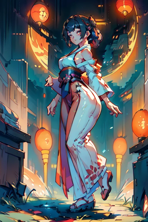 (Watercolor style), (Muted Tone:1.3), Delicate, Detail, Masterpiece,(colorful)illustration (best quality:1.2),intricate details, newest, edo,cat,darknight,midnight, Fantasy world, high leg kimono, attractive, shoulders, thighs,Transparent kimono, Living kimono, talking with kimono, moving kimono, discussion heated, fun, several cats in kimono at my feet, view from above, close up, Calm soothing look, Warm happy reassuring smile, The loincloth that I took off is plesent to you,I have a loincloth, dynamic angle, dynamic pose, close up, Artistic masterpieces that will go down in history, ,1girl, seductive, delicate,mksks