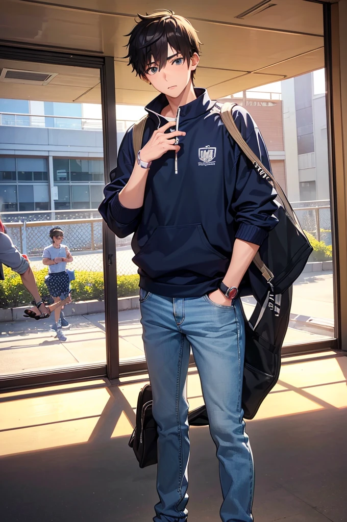 (creation:1.4),(HDR),moe,Strongest configuration、(High resolution)、Athletic male model、(Protagonist Boy,male protagonist,Anime characters)、(Young Man,Detailed man,Cool high school boy:1.4,Cool high school boy:1.4)、((Detailed manface:1.4))、face、refer to、hand、smart、(A charming and bright personality)、(Cool high school boy)、Slim body、Casual clothes、Virtual eSports Streamer、I had my body scanned to create a virtual character, and it turned out to be a cute girl character.、Your body begins to mutate to match your cute girl character.、