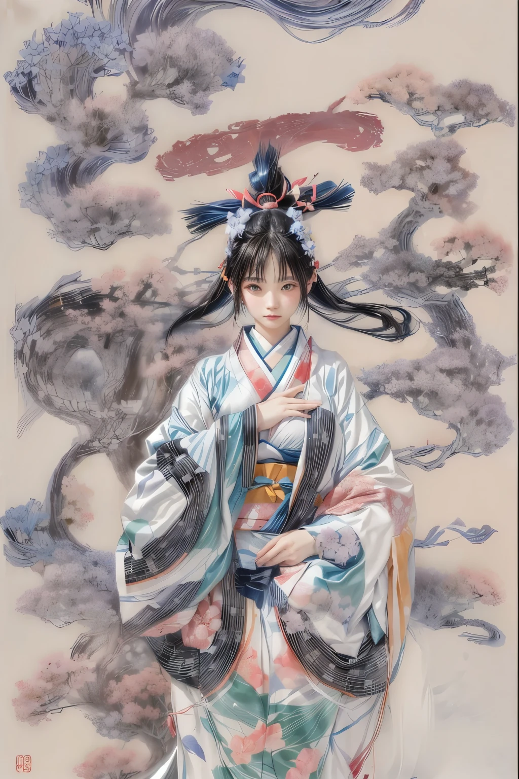 There is a kimono