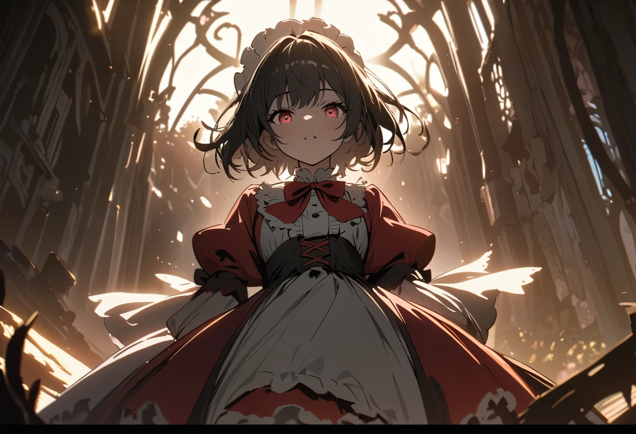 highres, unparalleled masterpiece, detailed background, absurdres, perfect anatomy(Hansel and Gretel)good lighting, volumetric lighting, cinematic shadow,