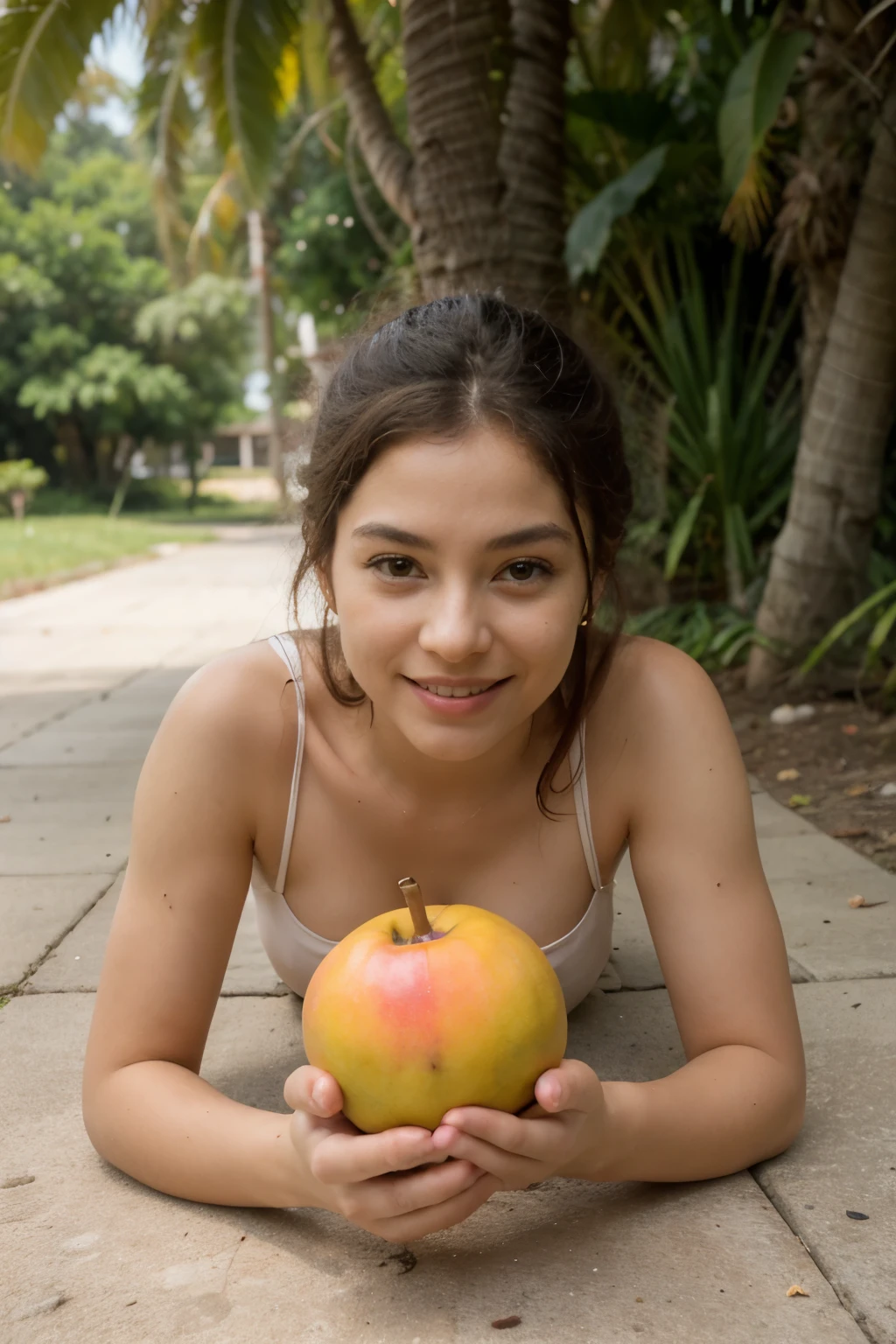 ((melhor qualidade)), ((obra de arte)), (detalhado), mangostin fruit with 9 segments, each segment must be associated with a fruit of the spirit: Amor, Alegria, Paz, Longanimidade, Benignidade, Bondade, Fidelidade, meekness, Own Domain