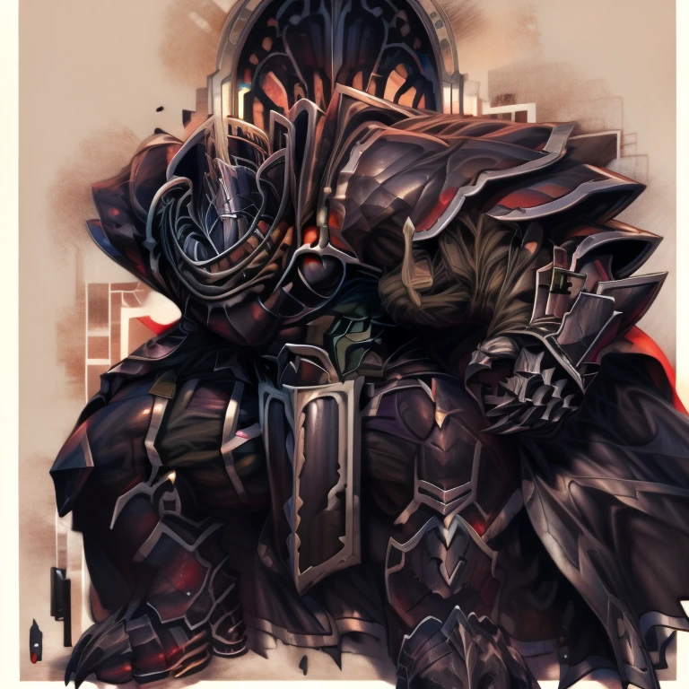 (masterpiece, best quality, detailed:1.2) detailed full body, a knight's mechanical armor, glowing wide and heavy armor, wears full body armor. massive muscles, huge pecs, chiseled abs, huge pectorals, exaggeratedly huge muscles. wearing a cloak. unusually developed muscular body big muscle, pecs, triceps, traps, waist narrow, unusually developed muscular body, Dark knight,
BlackKnight_fe, The claws are sharp,
Sharp teeth,