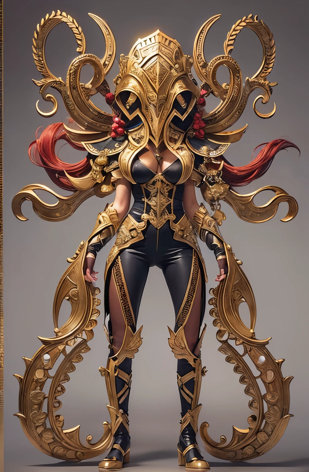 (High resolution,masterpiece,highest quality,Highly detailed CG, Official Art:1.4), Realistic, photograph, Incredible detail, It's all complicated, Ultra-Realistic Rendering、Shiny and shiny,wonderful many layers, 8k wallpaper, 3D, sketch, cute, figure,( alone:1.4), Perfect female proportions,Villainess, (fusion of octopus and lady:1.4), (Woman in the shape of an octopus:1.2), (Taco Lady:1.2), (Fusion:1.2), (alone:1.4), (Wicked Smile:1.2), Muscular, Abdominal muscles, (Octopus Exoskeleton Bio-Insect Suit:1.4), (Octopus Red Exoskeleton Bio Insect Armor:1.2), (Red octopus antennae:1.3), fail,