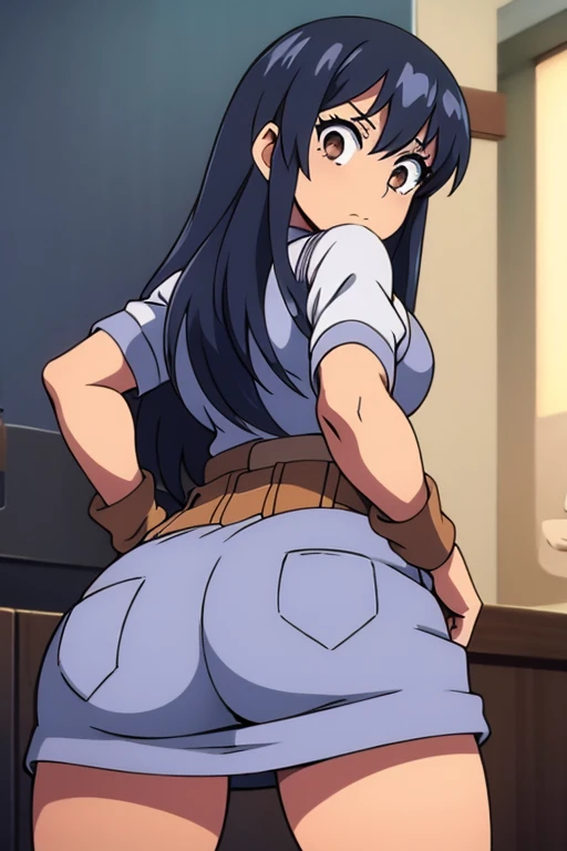 cowgirl bending over in underwear