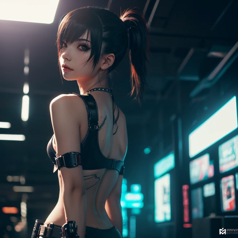 (((Naked female Cyberpunk girl)), (((NSFW)))Best image quality, darkened bedroom, (((beautiful woman in sexy position))), ((extremely beautiful detailed face)), ((sweet cute face)), ((((sweet young face)))), (((skin covered in sweat))), ((shapeless hairstyle)), ((cowboy shot)), gothic fantasy, ((Award-winning Polaroid photography)), (Hyper-detailing), (Complicated details), (High resolution ultra realistic photograph 8k), Fantasy style, depth of field,((create depth with atmospheric lighting)), wide shot, ((use atmospheric and volumetric lighting, cinematic lighting)), Dark chiaroscuro background, (((NSFW)))
