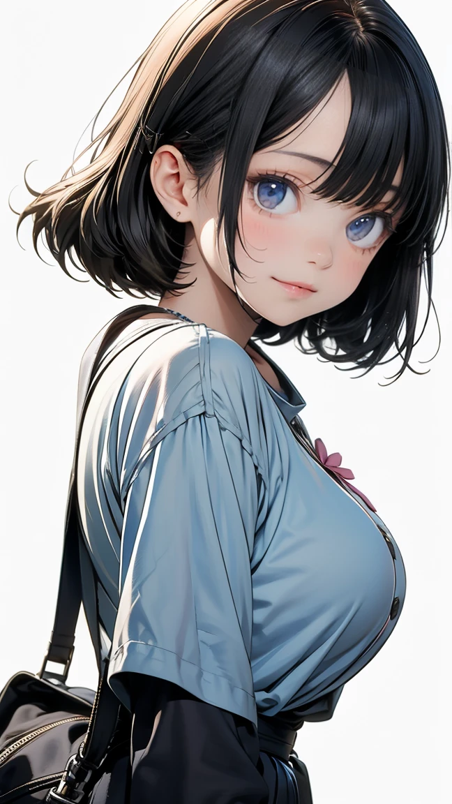 ((highest quality)), ((masterpiece)),High resolution (High Dynamic Range),Ray tracing, Super Resolution, (((anime screencap, black outline, Written boundary depth , written soft outline))), blur, bokeh, Maximum clarity and sharpness,Multilayer Texture,surface shading,Accurate simulation of light-matter interactions,Perfect Proportions,Two-tone lighting, White balance,8K, limit only one woman, BREAK beautiful hair, Beautiful Face, Beautiful and beautiful eyes, Beautiful body, Beautiful breasts, Beautiful thighs, Beautiful feet, Beautiful fingers, (Beautiful views) , breast enlarged, large breast, perky tits, (blush, smiling ,closed mouth, 20 years, seductive adult woman , anime gyaru , Narrow eyes) , shortcut hair, wind blowing hair,streaked hair, hair intakes, colored inner hair, BREAK (light blue,light yellow, light green,white,light pink), nail art, necklace, braidal ring, wearing a watch BREAK (((portrait, close up, cowboy shot, looking at viewer, \(face waiting for kiss\):1.3))), (sitting),BREAK flowers artwork, fashion magazine