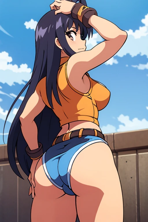 cowgirl bending over in underwear