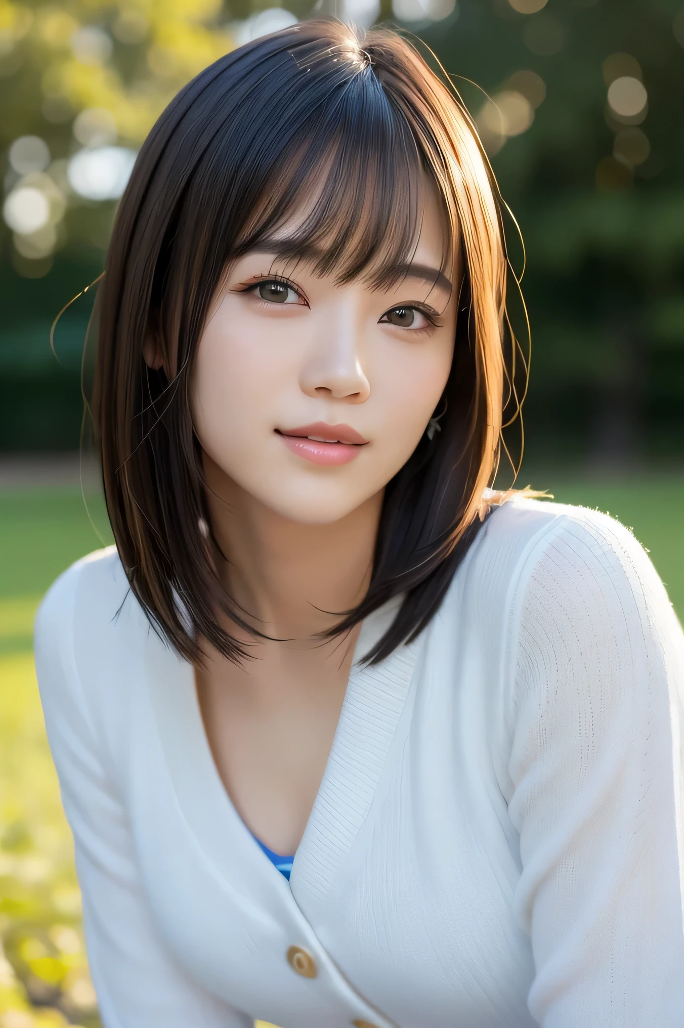 (highest quality:1.5)、(Realistic:1.5)、(1 person:1.5)、(Upper Body:1.5)、Very detailed、High resolution、8k wallpaper、、Small breasts、Natural color lips、Cute Smile、Japanese women、20-year-old girl、Beautiful and elegant face、Perfect and beautiful face、Big eyes、Brunette eyes、Beautiful and elegant face、Natural double eyelids、Natural Bangs、Beautiful thin nose、Beautiful Skin、Chestnut Hair、Medium Bob Hair、Short Hair、Natural Bangs、Perfect and beautiful face、Slim face and figure、(Looking at the camera with a cute expression)、Bright lighting、Professional Lighting、Forward lighting、Cute Smile、High 、Girls' High School 、Beautiful clavicle、Facing forward、Simple poses、Fair skin、slender、Glowing Skin、Beautiful Skin、Sailor suit、Schoolyard、