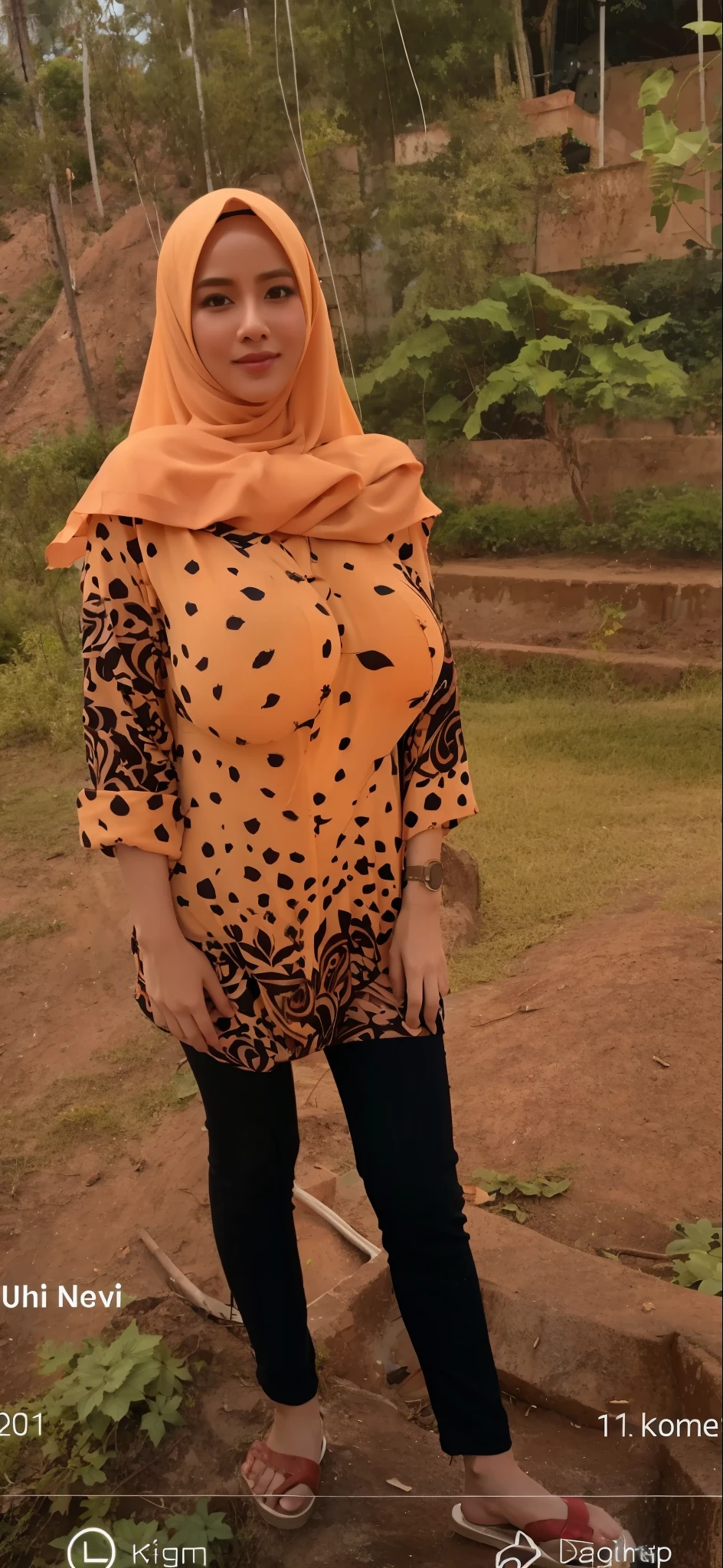Hijab big breast realistic