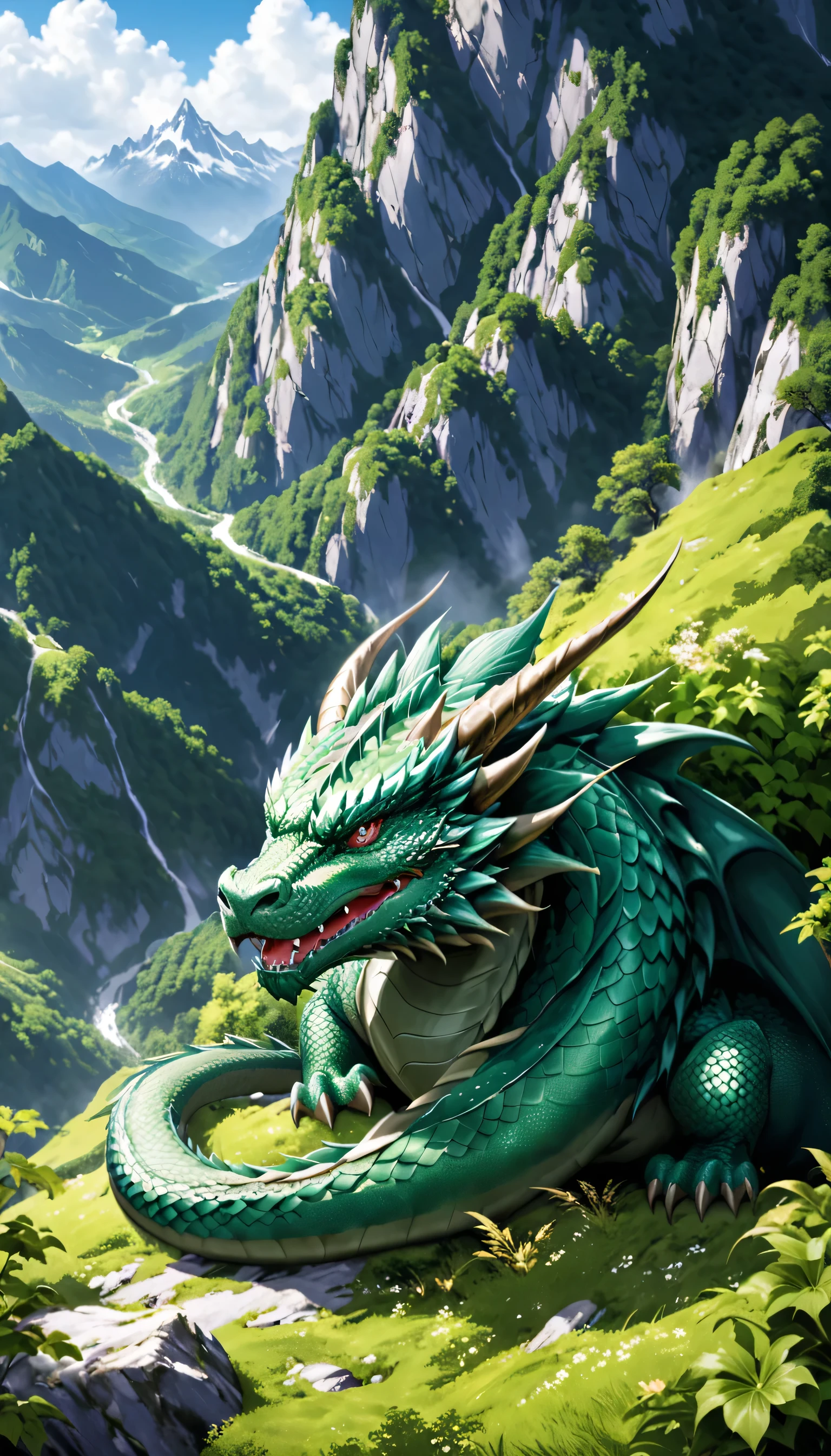 Dragon Sleeping in the Mountain