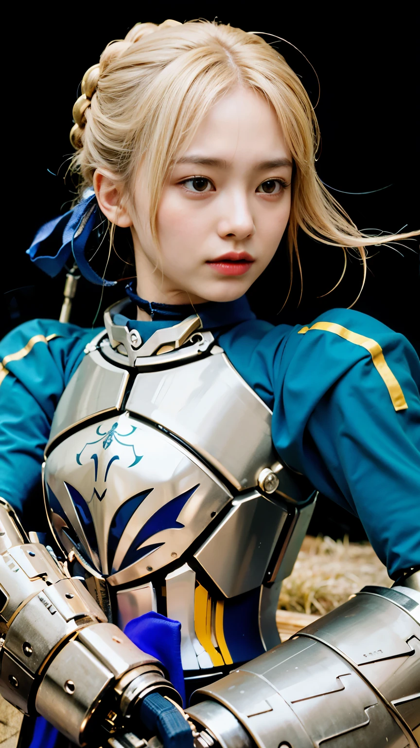 (masterpiece, highest quality:1.2), (8K Ultra HD, 16k, 32k, Ultra-high resolution), (Realistic:1.37), (RAW Photos), Ultimately realistic, Ultimately realistic details, Ultimately realistic texture, Ultimate in exquisite detail, Ultimately realistic lighting, Ultimately realistic shadow, Japanese Girls, Extremely cute face, Ultimate RAW Skin, Ultimately realistic eyes, (mechanical:1.4),  (armor), whole body, Wide Shot