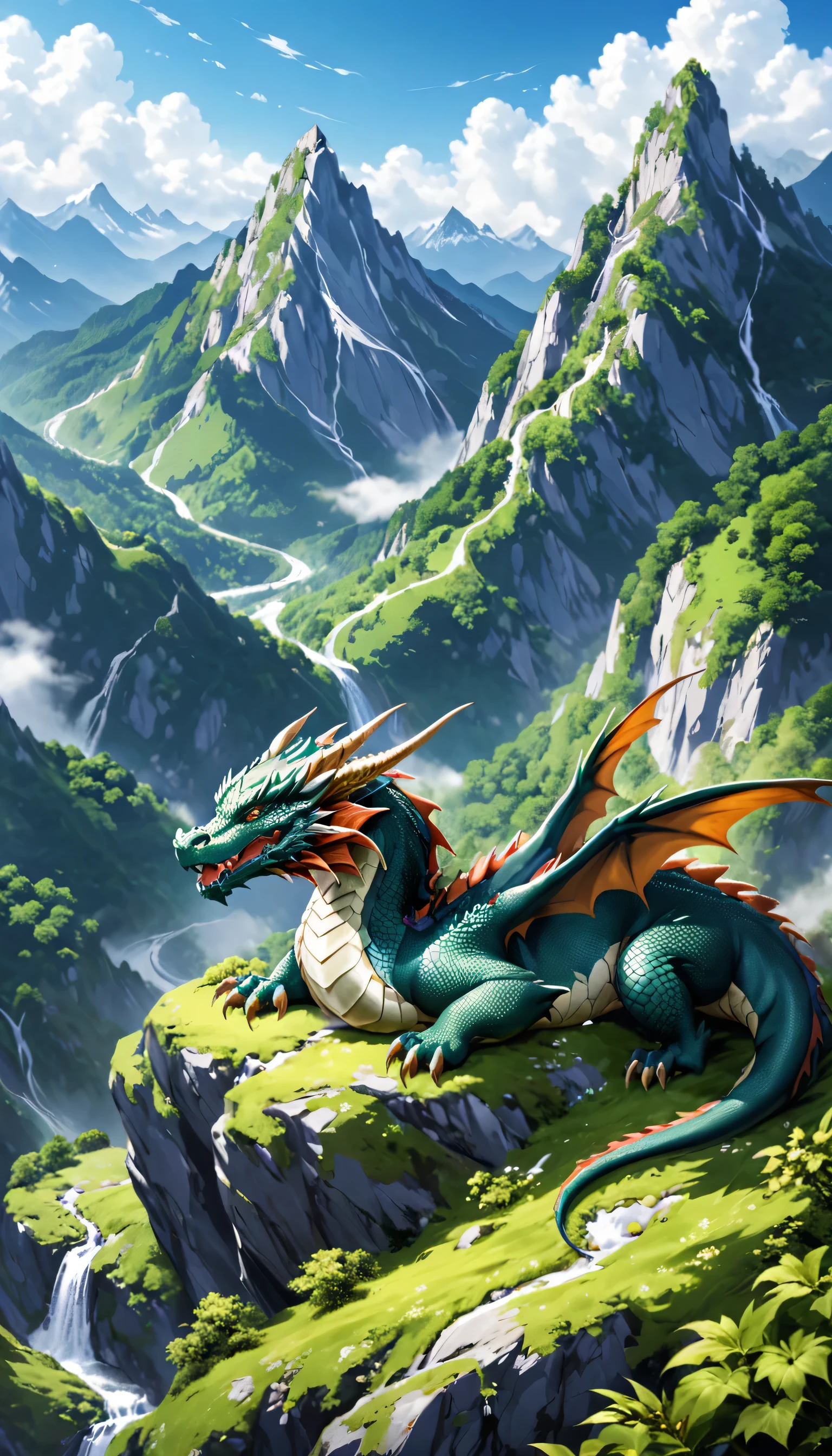 Dragon Sleeping in the Mountain