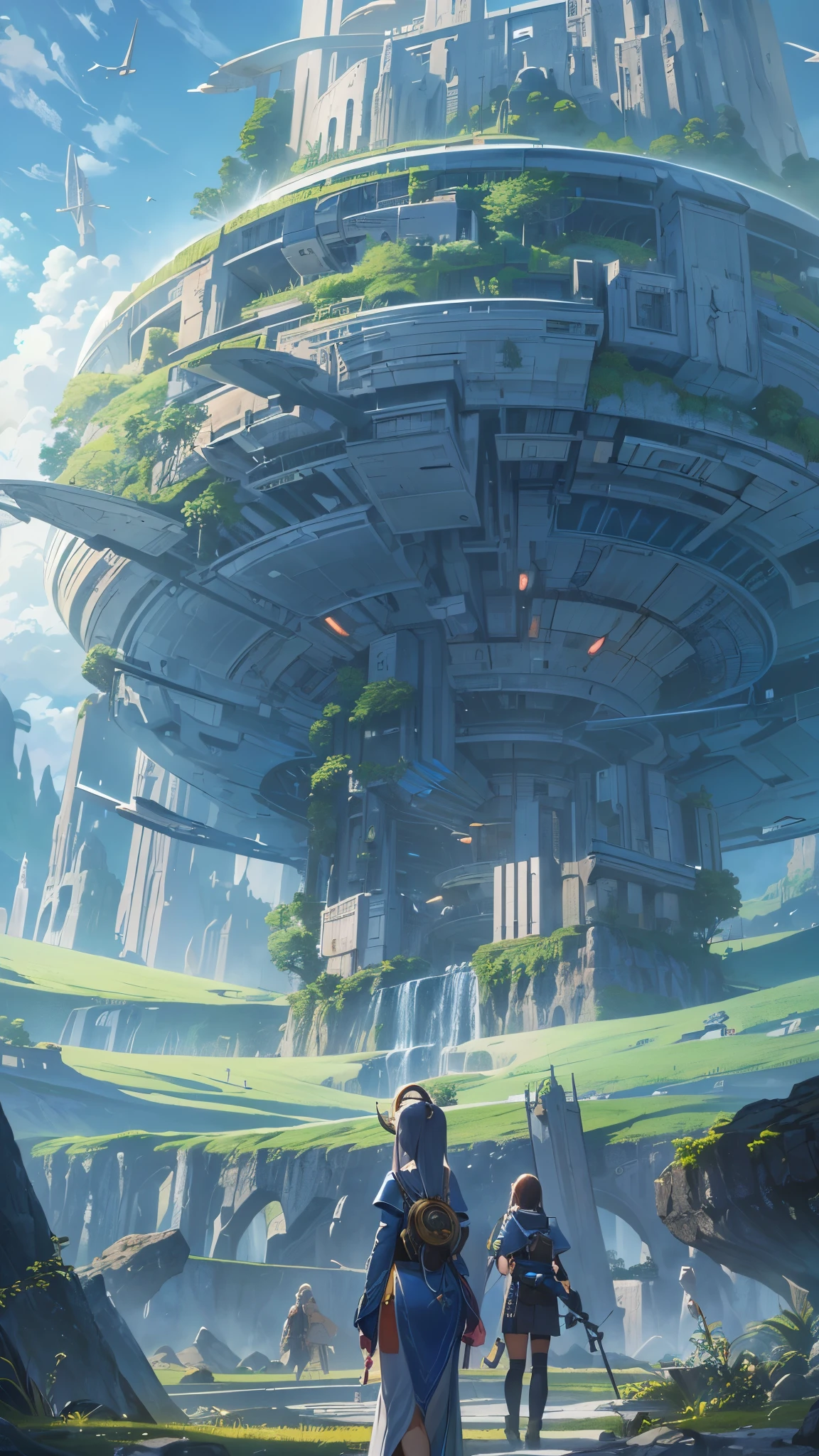 ((highest quality)),(Ultra-high resolution),(Very detailed),(Detailed Description),((The best CG)),(A masterpiece),Ultra-detailed art,Amazing drawing art,(Sci-fi art with exquisite detail:1.5), The Edge of the Universe, Earth