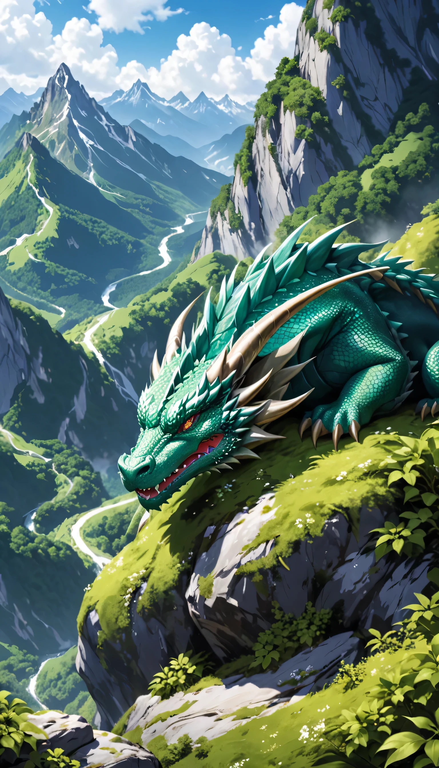 Dragon Sleeping in the Mountain