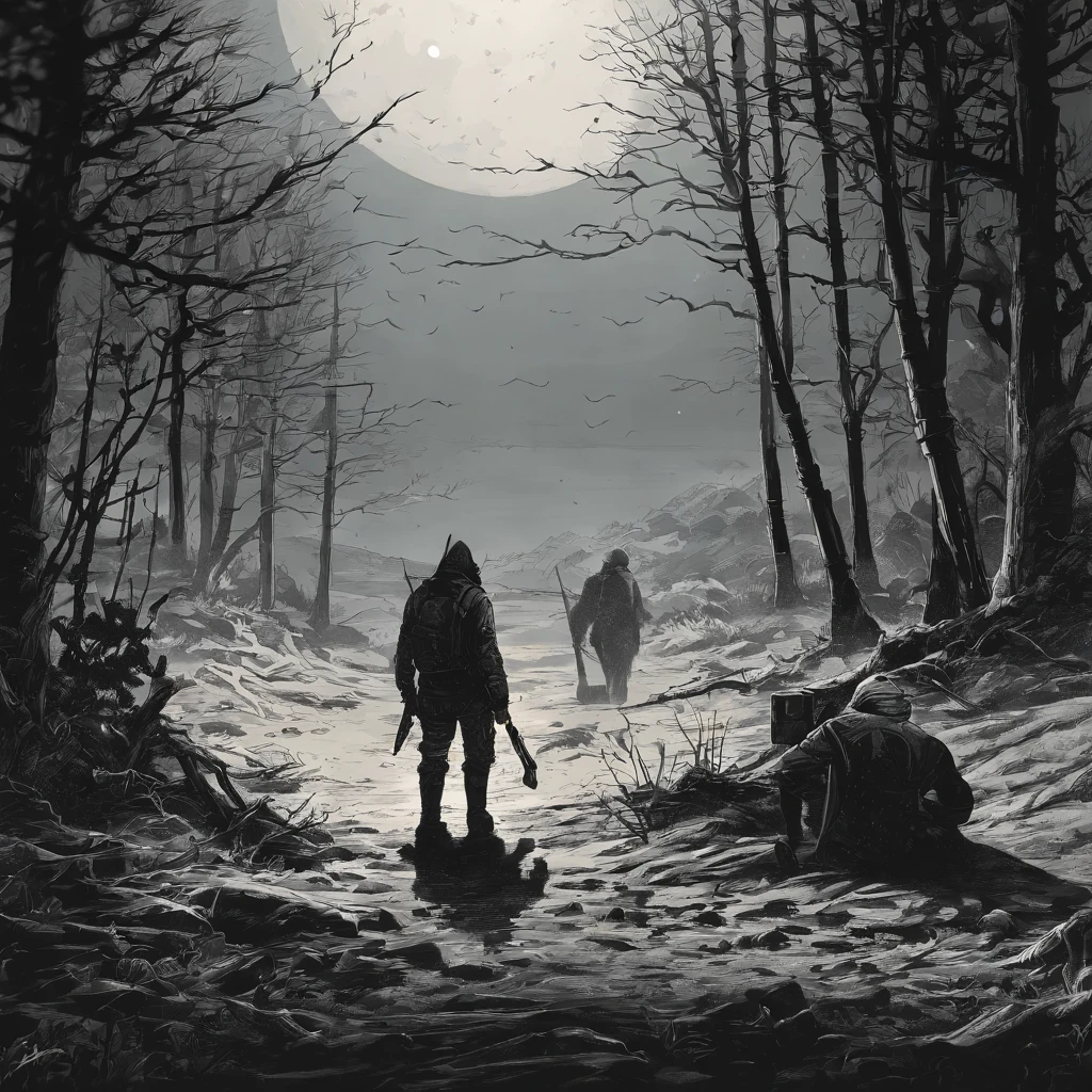 Digging a hole 人生どこで間違えた
Digging a hole In desperation, I thrust my shovel into the forest, the wind howling. Nighthawks are singing and the moon is full and round 見張られてる25時
Digging a hole あいつがとうとうしくじった
Digging a hole This is The pitfalls of the outcasts, even if you wipe away the sweat I can't even wipe away my regrets, just my bad luck It's stuck to my chest like a medal