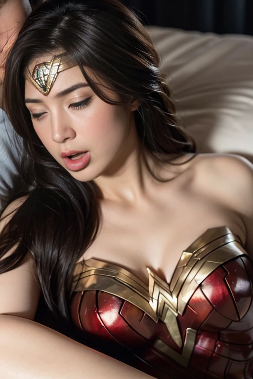 私はWonder Womanです、完璧なWonder Womanの衣装,On all fours,Hug from the front,お姫様Hugged,Hugged,Being strangled,You can hold it,Leaning on the man,Hugged,Can be lifted,Men lick my face with their tongues,The guys lick my head with their tongues,Men lick my hair with their tongues,My body is licked by men,sleeping face,Close ~ eyes,Open your mouth,Tired face,Face of Suffering,sleeping face,Being slapped in the face,Getting punched in the face,Fighting with men,Fight with the men,Surrounded by men,,Caught between the men,Being held back by men,Entanglement with males, Attacked by men,Brown Hair, masterpiece、beautiful girl、fine 目、puffy eyes、highest quality, 超High resolution, (reality: 1.4), Cinema Lighting,so beautiful、Beautiful Skin、(超reality的な)、(High resolution)、(8k)、(Very detailed)、(beautiful and fine 目)、(Very detailed)、 Detailed face、Diagonal bangle hair、Brown Hair、20-year-old、Wonder Womanのコスプレ,Wonder Woman