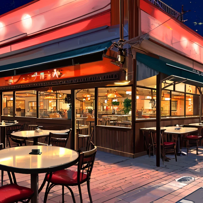 Restaurant at night, Family restaurant at night