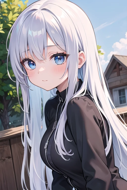 Solo Girl, Are standing,20-year-old,Silver Hair, Blue inner color hair,Long Hair, blue eyes,Big Breasts,Outdoor,wood, Very detailed, Absurd, Ultra-high resolution, Very detailed, highest quality, thin, cute, Perfectly symmetrical face, 超cute girl, 超cute face, Very fine eye, Ultra detailed hair, 超cute, Super beautiful,Wearing a man's shirt,Red tie,The lower part of the body wears only underwear,On the bed,Both hands are handcuffed,Leg spread,Spread your legs,looking at the camera