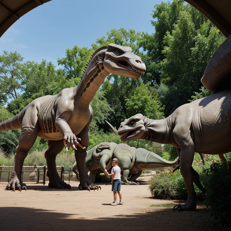 Zoo with real dinosaurs